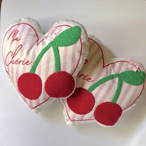 Target Heart-Shaped Cherry Accent Pillow - Great for Valentines Day